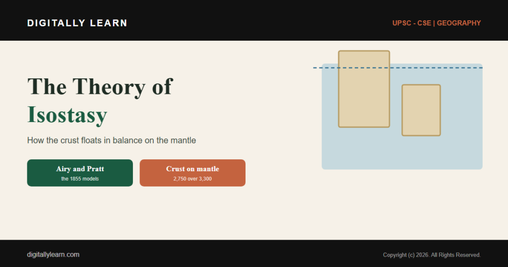 Theory of Isostasy: Airy and Pratt Models Explained