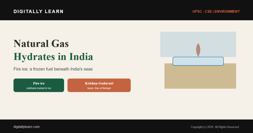 Natural Gas Hydrates in India: Fire Ice and Energy Potential
