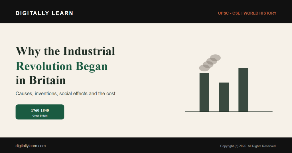 Why the Industrial Revolution Started in England: Causes and Effects
