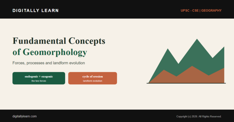 Fundamental Concepts of Geomorphology: Landform Evolution