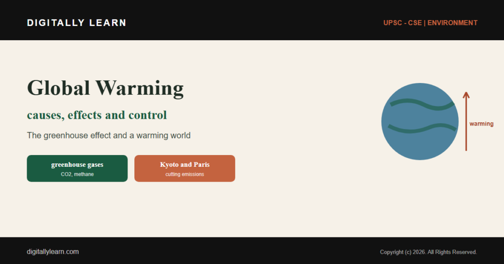 Global Warming: Causes, Effects and Control Measures