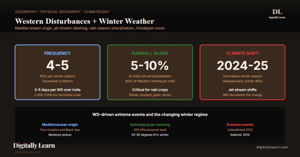 Western Disturbances and India’s Winter Weather Systems