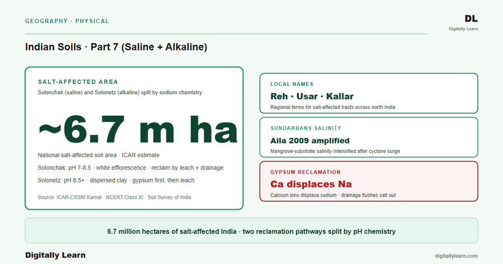 Soils Part 7: Saline and Alkaline Soil (Usara, Solonchak-Solonetz, Gypsum Reclamation)