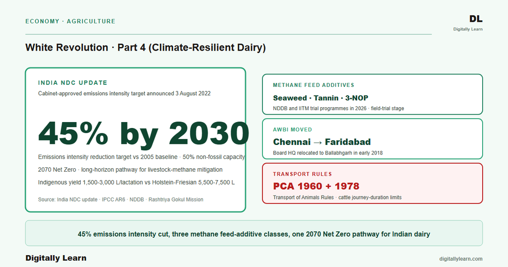 White Revolution Part 4: Animal Welfare, Methane Mitigation, and Climate-Resilient Dairy