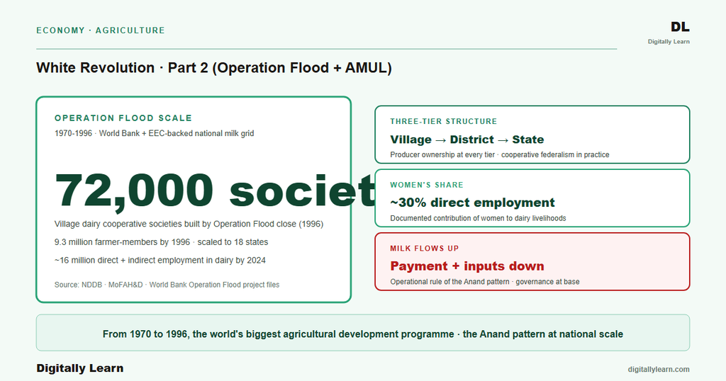 White Revolution Part 2: Operation Flood (1970-1996) and the AMUL Three-Tier Federal Model