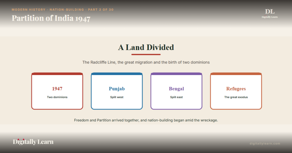 Partition of India 1947: Mountbatten Plan and Radcliffe Line